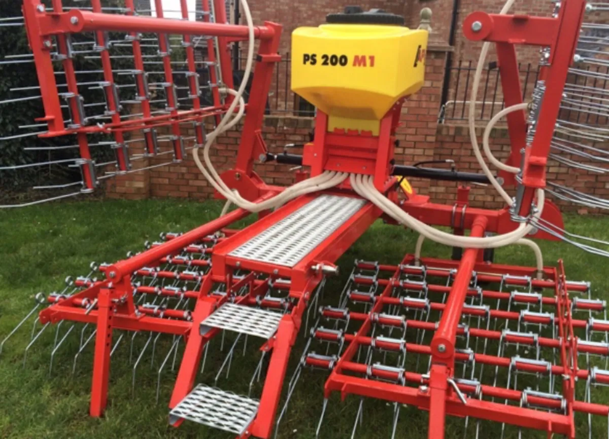 New Jarmet spring tine harrows with Seeder - Image 1