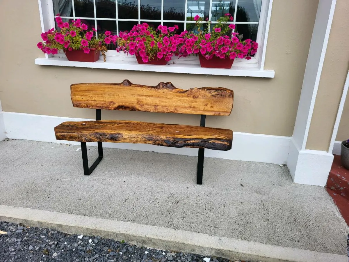 Live edge Garden bench - Image 1