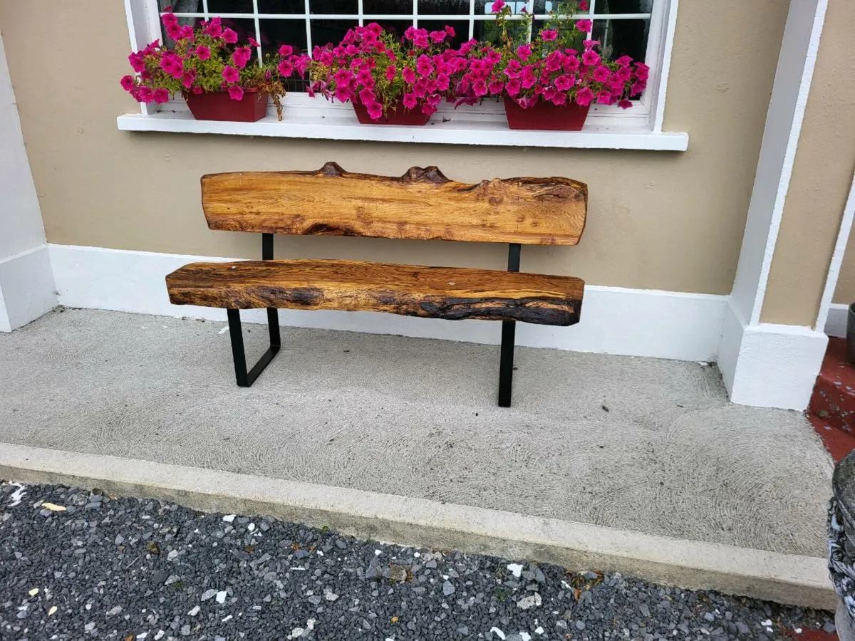 Live edge Garden bench - Image 2