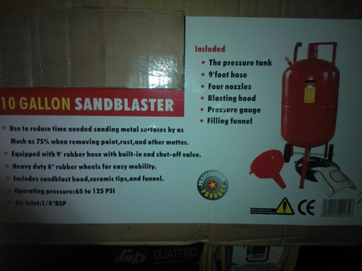 SANDBLASTER UNIT.  10 gallon - Image 2