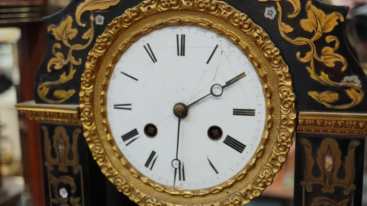 Antique French Empire Mantel Clock - Image 2