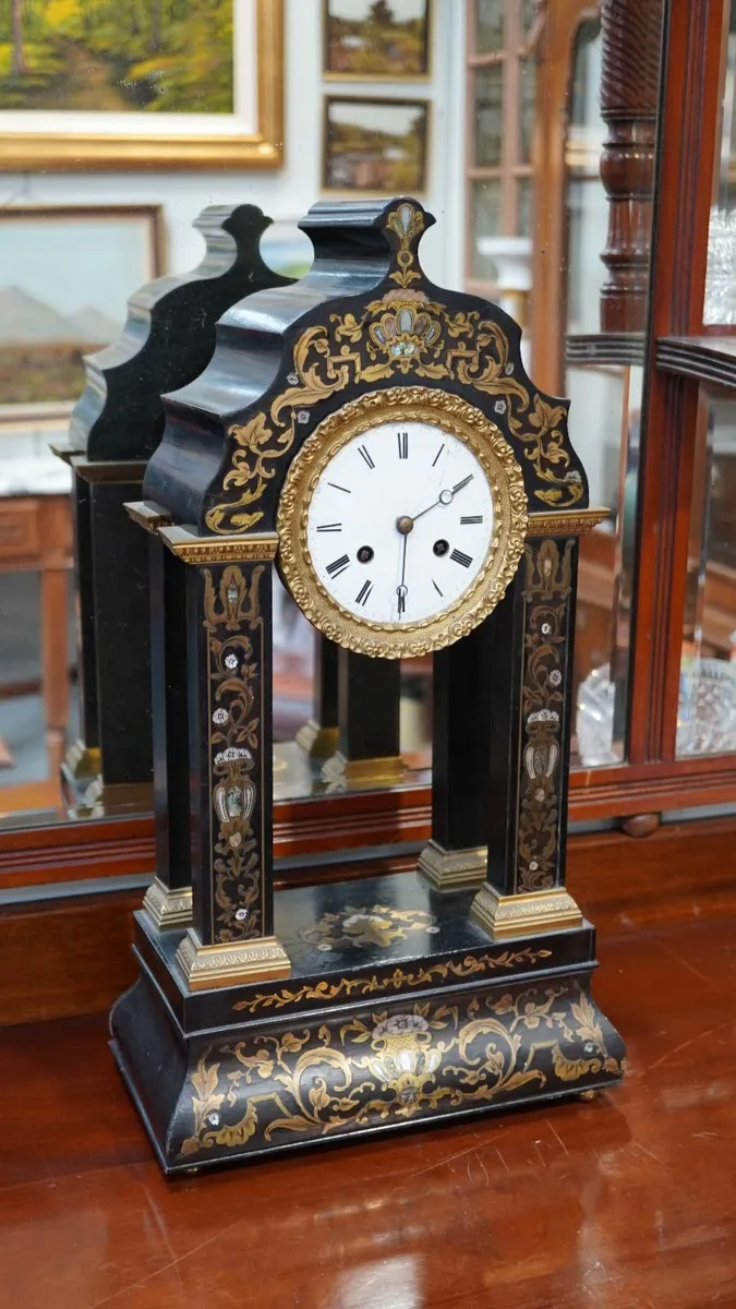 Antique French Empire Mantel Clock - Image 1
