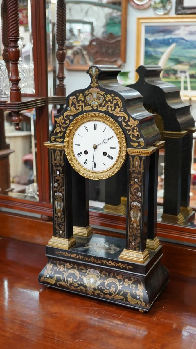 Antique French Empire Mantel Clock - Image 3