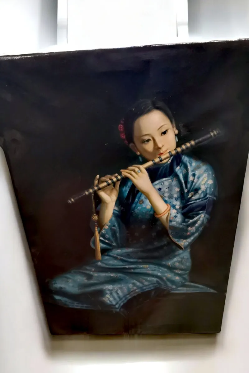 Large painting on stretched canvas