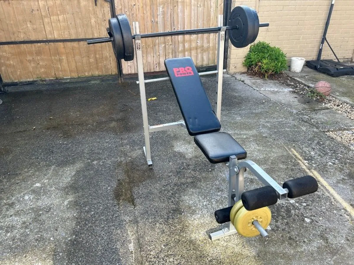 Bench and weights for sale in Co. Dublin for 150 on DoneDeal