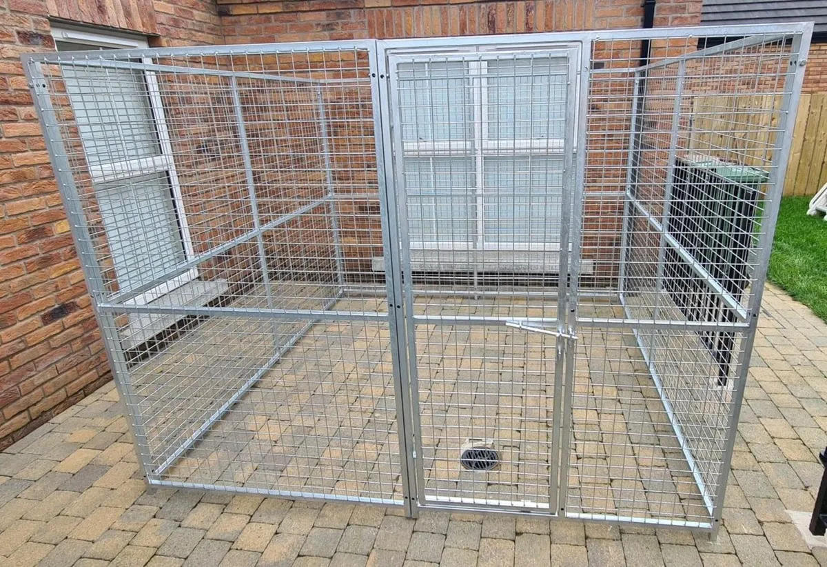 Galvanised Steel Dog Pen / Run / Kennel Mesh Panel - Image 1