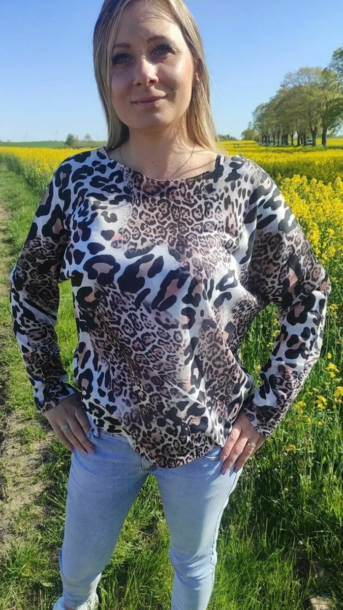 Blouse leopard style sweater 6 12 for sale in Co. Dublin for 24 on DoneDeal