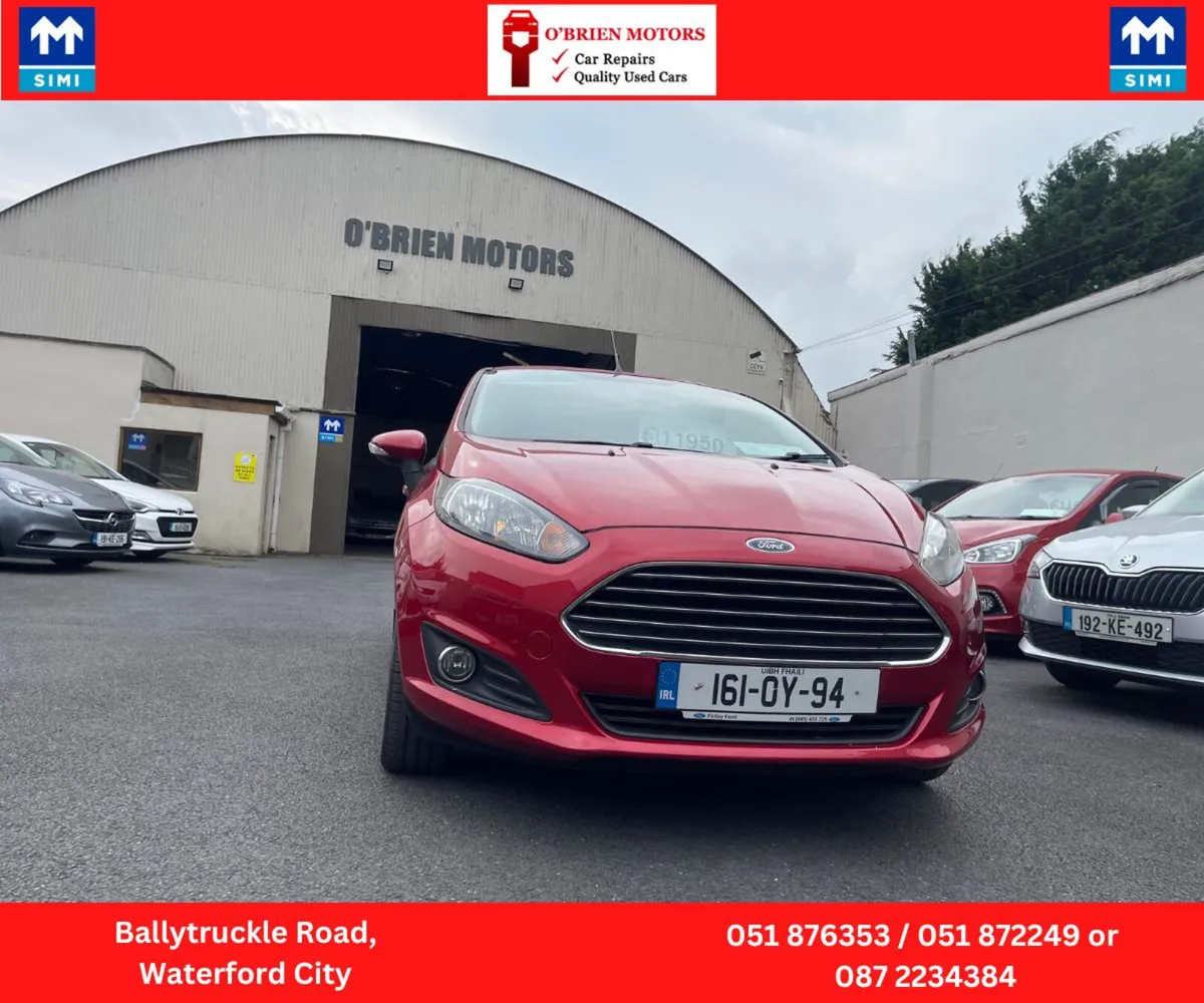 2016 Red Ford Fiesta, Petrol 1.2 ,5 Door for sale. - Image 1