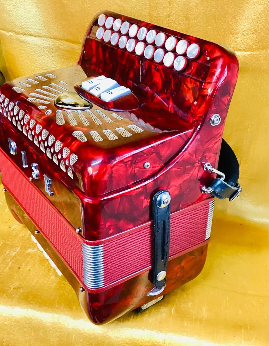 A/D Folk III 3 Voice Accordion Used - Image 3