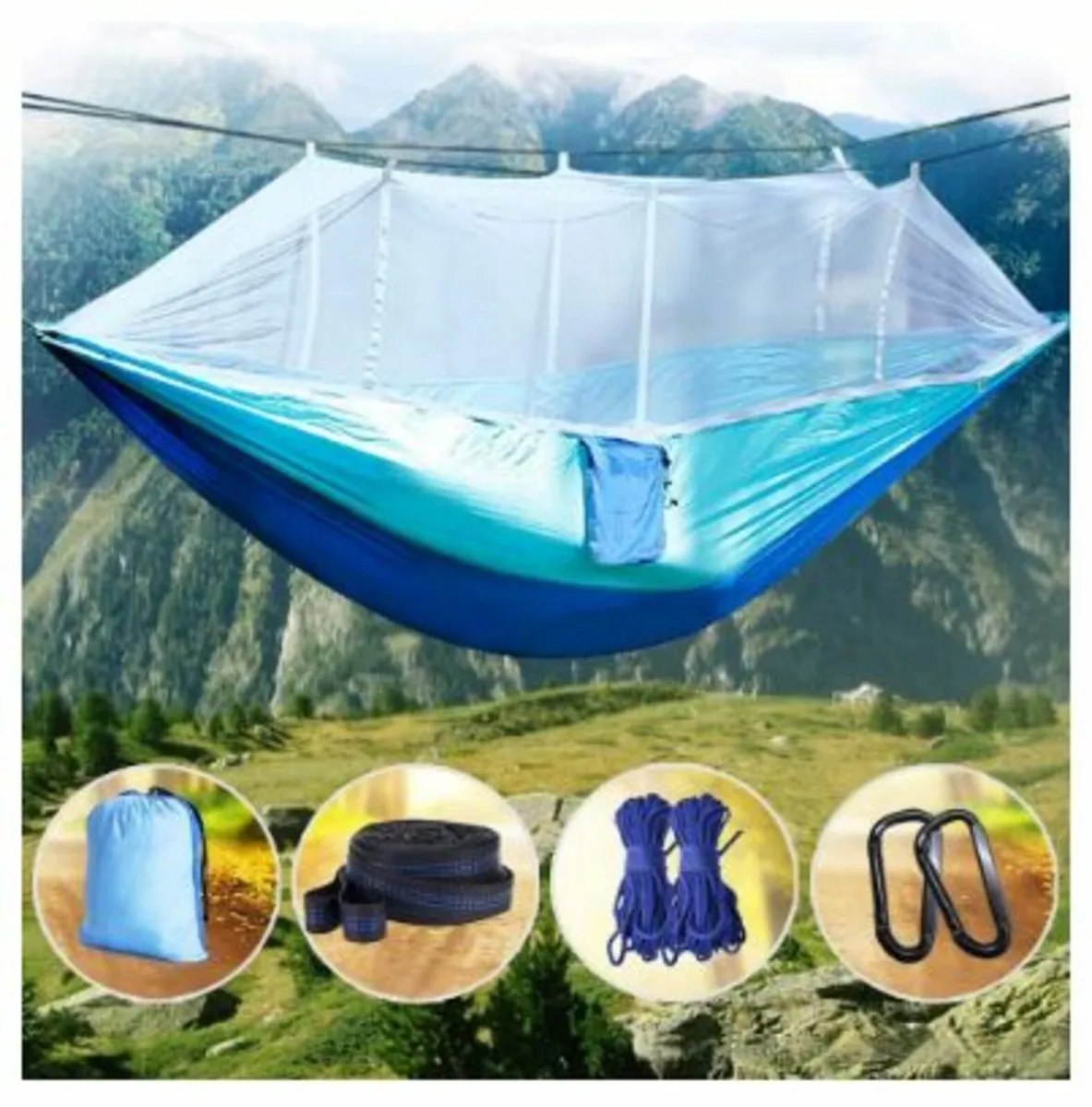 Double Camping Hammocks Bug Net Waterproof for sale in Co. Wicklow for 47 on DoneDeal