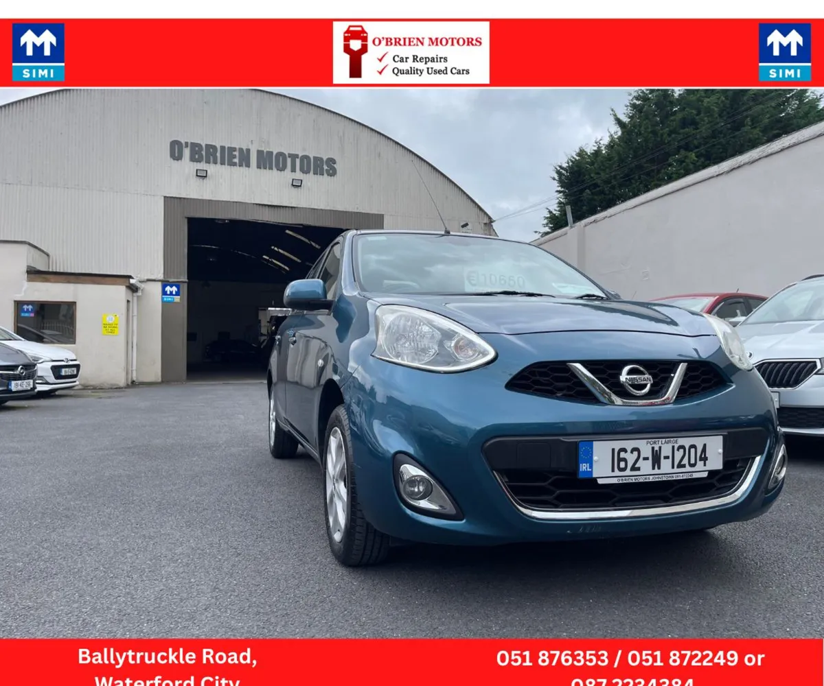 2016 Nissan Micra,1.2 Petrol, 5 Door ,Blue - Image 1