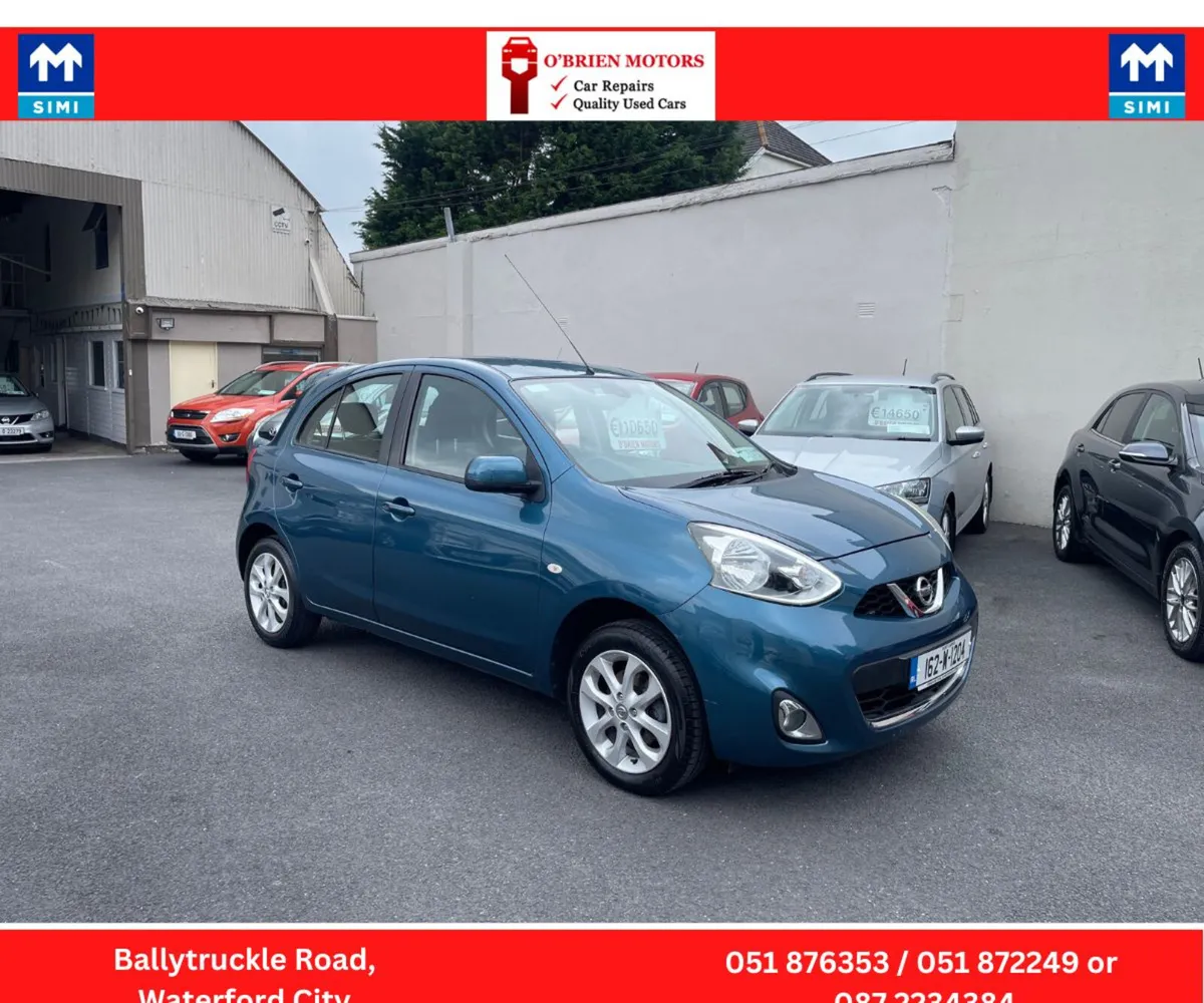 2016 Nissan Micra,1.2 Petrol, 5 Door ,Blue - Image 3