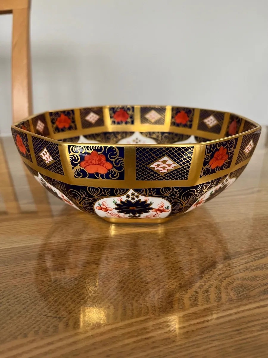 Exclusive Royal Crown Derby Octagonal Bowl - Image 1