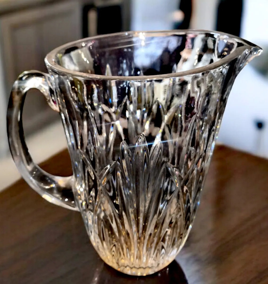 Heavy crystal jug /vase