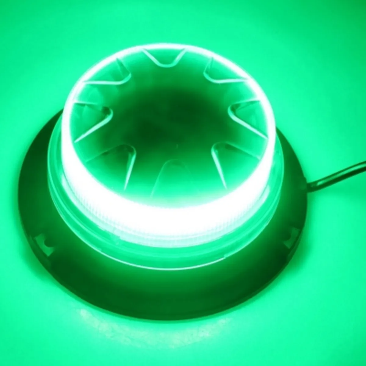 12V | 24V LED Magnetic Green Beacon - 24W - Image 2