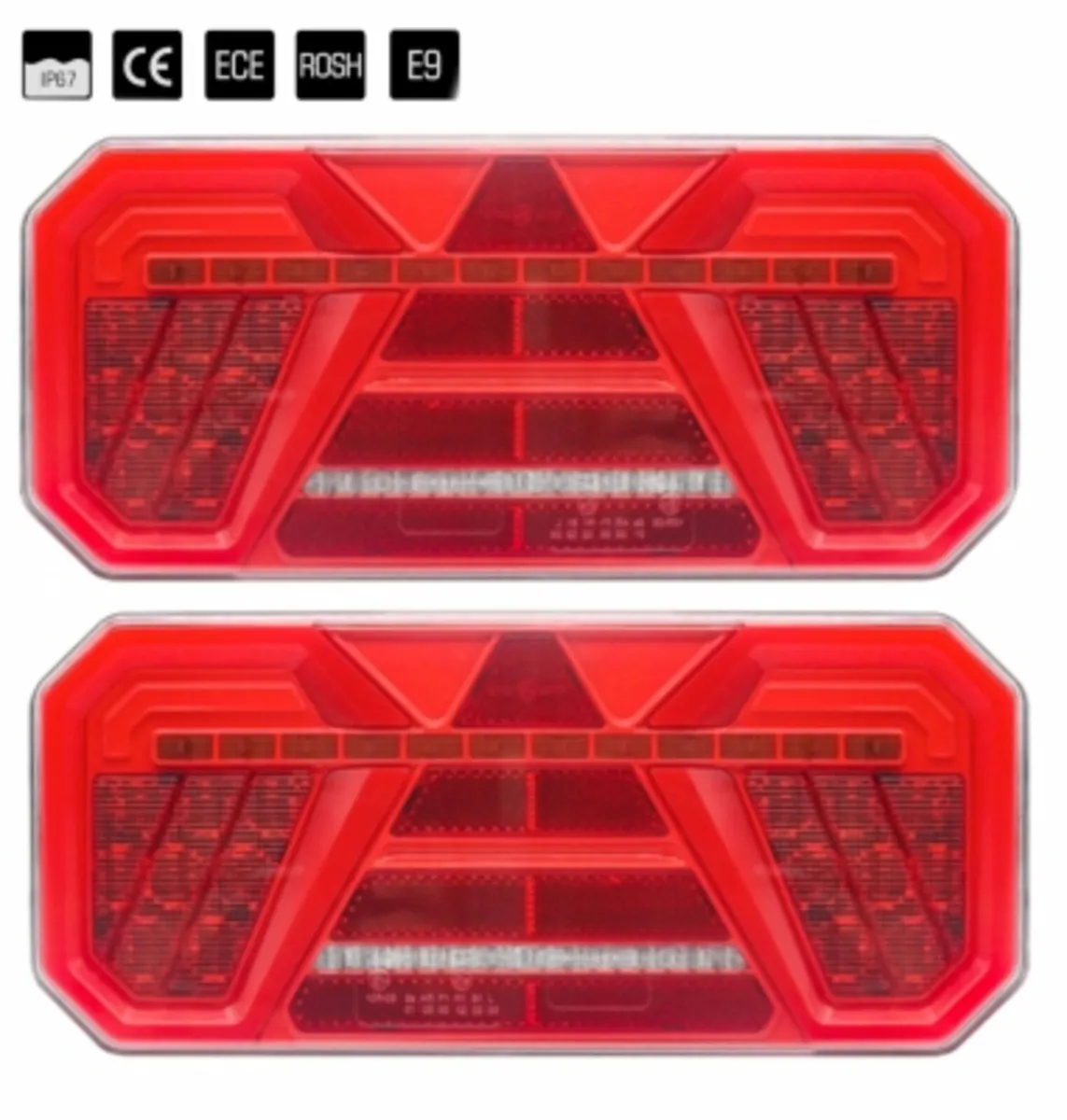 LED Trailer Lights – Neon Effect, Pair - Image 1