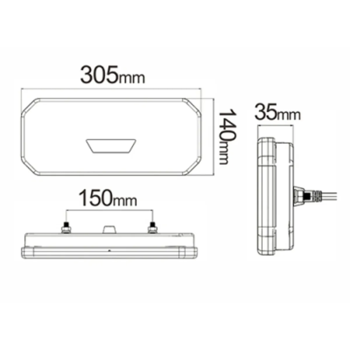 LED Trailer Lights – Neon Effect, Pair - Image 3