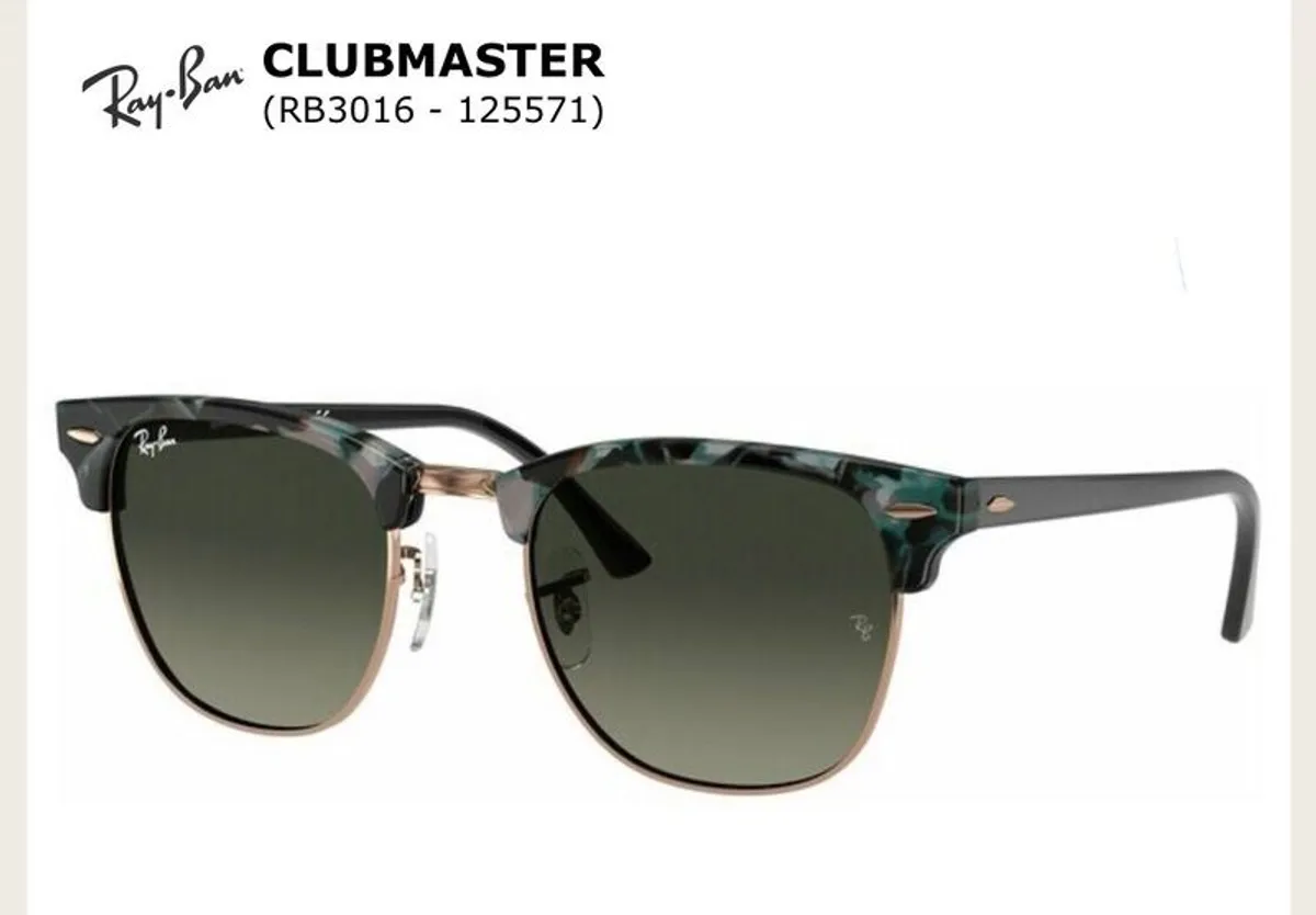 Rayban clubmaster sunglasses - Image 1
