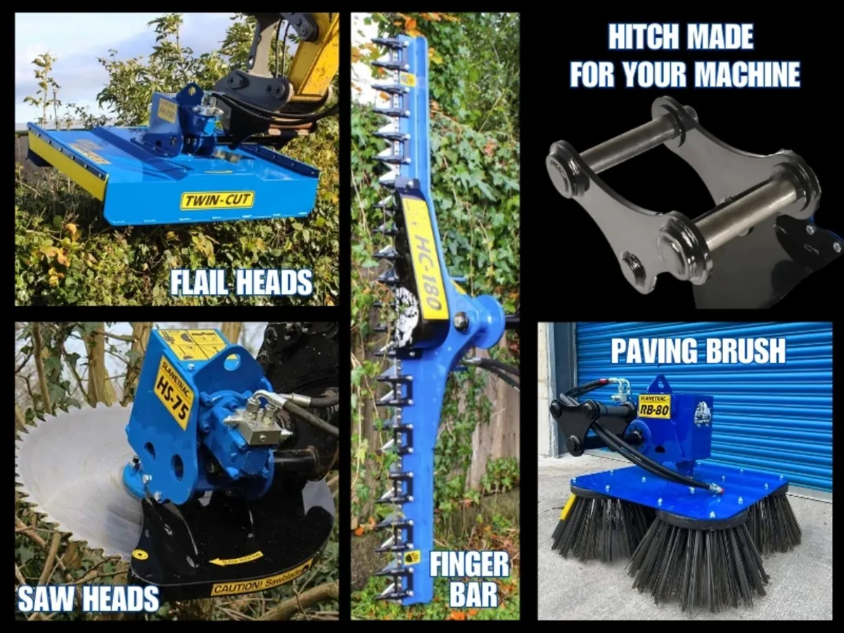 Mini Digger Hedgetrimmers