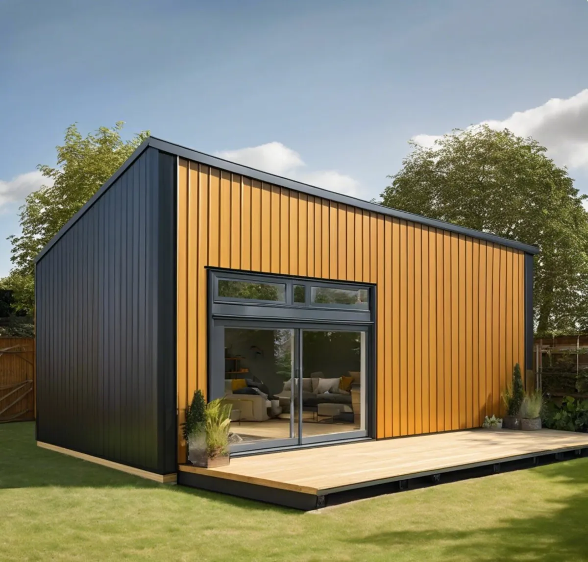 Steel: Cladding, Roof, Fence  - wood effect ! - Image 1