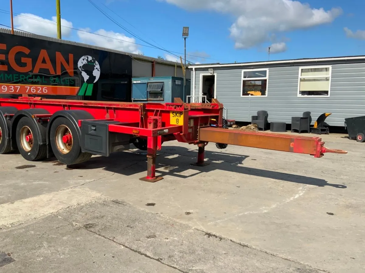 OLDBURY TRI AXLE HOOK SKIP TRAILER...1815. - Image 3