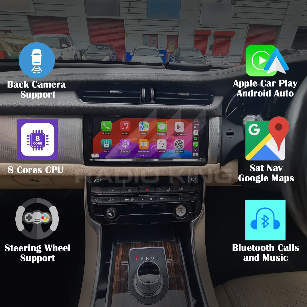 PREMIUM CARPLAY JAGUAR XF ANDROID AUTO RADIO - Image 1