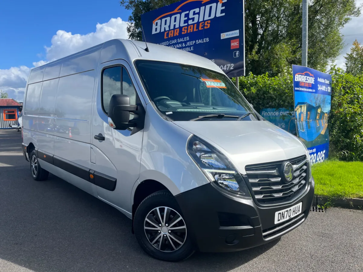 SEPT 2020 VAUXHALL MOVANO 2.3TD 135BHP LWB NO VAT! - Image 1