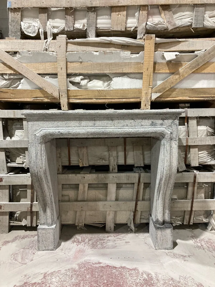 Limestone fireplace - Image 1