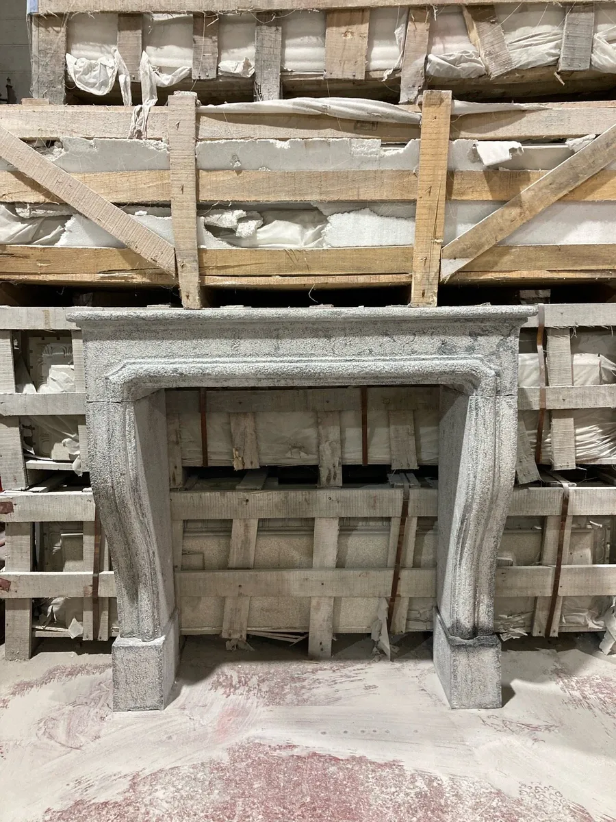 Limestone fireplace - Image 2