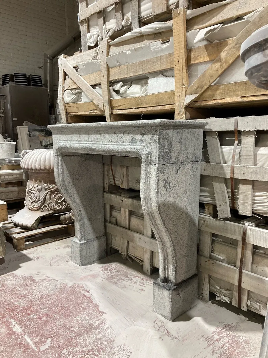 Limestone fireplace - Image 3