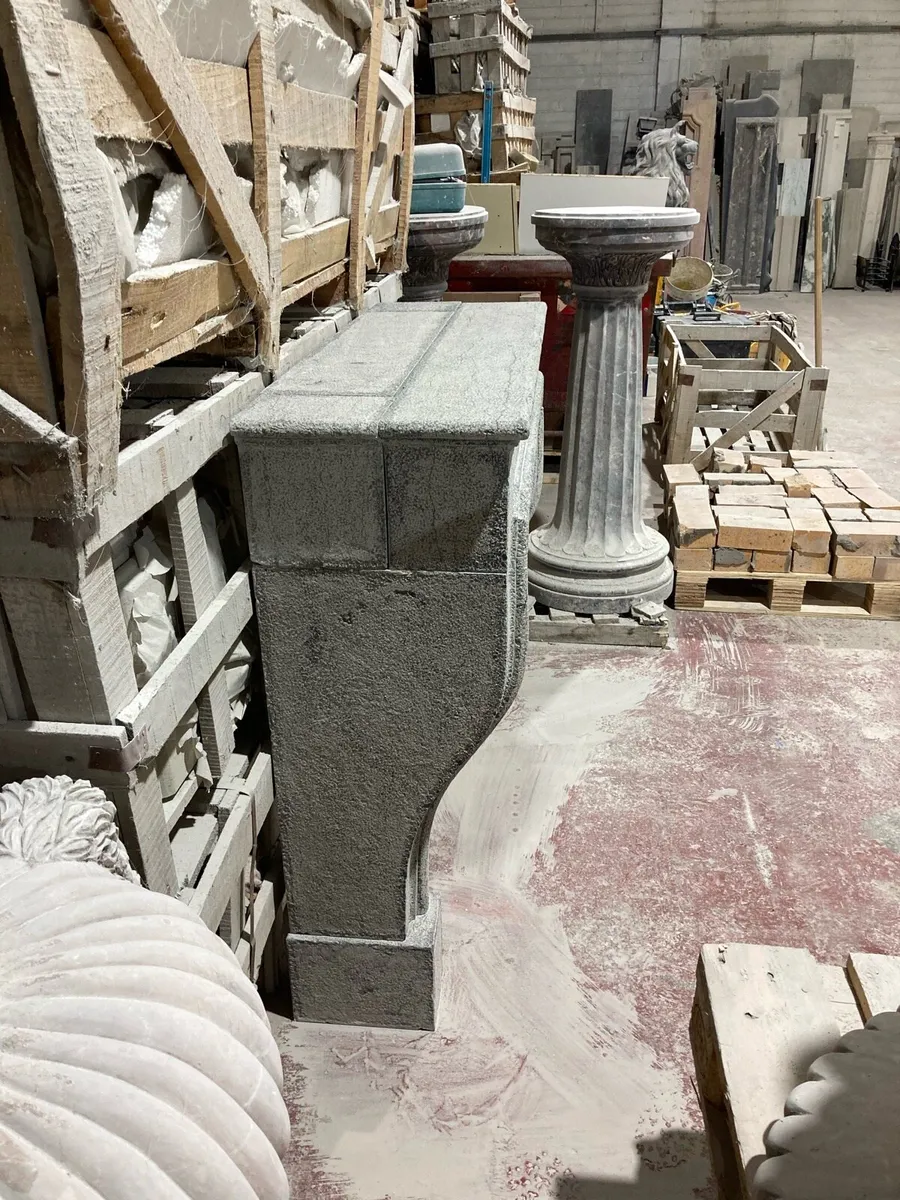 Limestone fireplace - Image 4