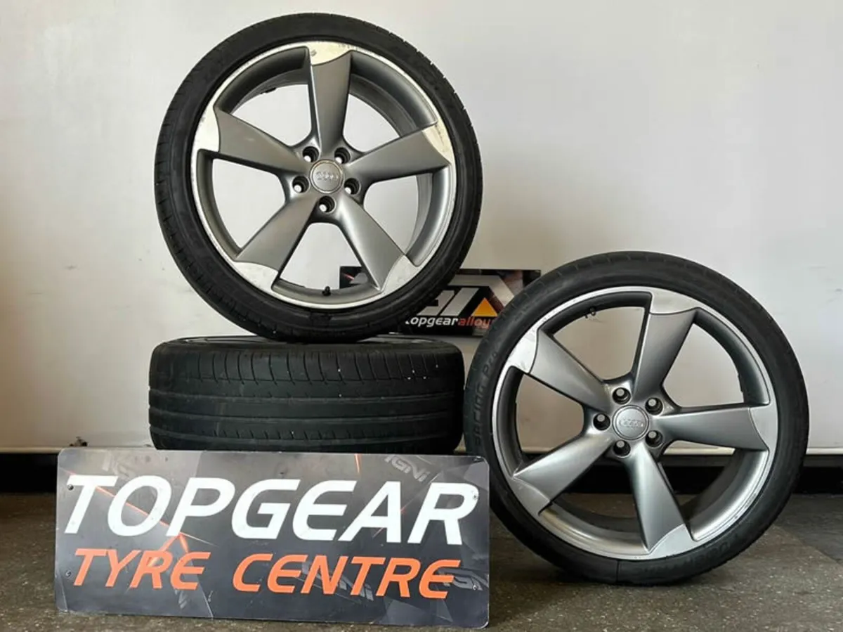 20" GENUINE OEM AUDI ROTOR ALLOY WHEELS & TYRES 4G - Image 1