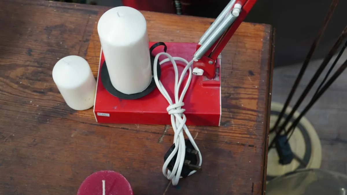 Vintage Red Anglepoise Lamp - Image 3
