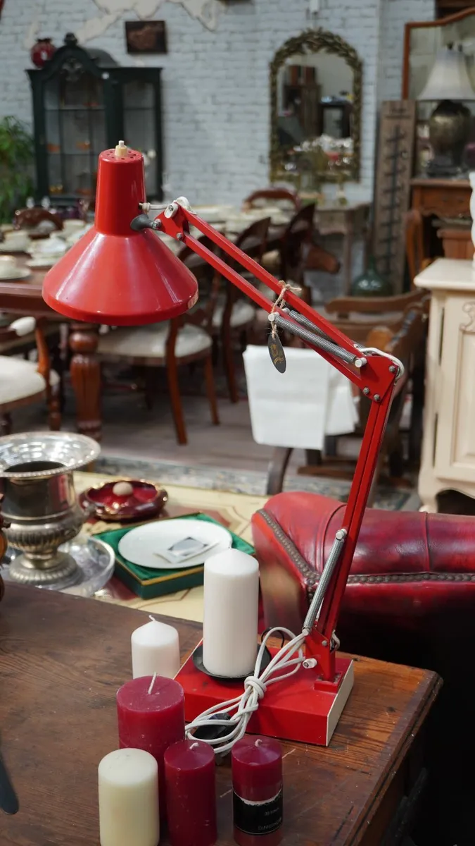 Vintage Red Anglepoise Lamp - Image 1