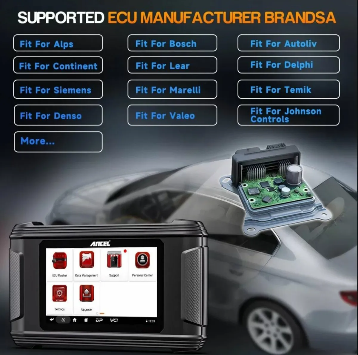 Ancel EC500 Automotive ECM ECU Flashing Cloning - Image 2