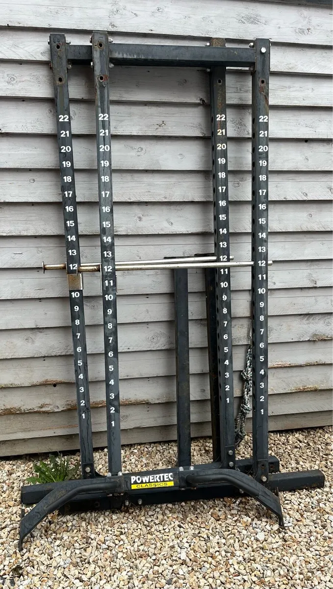 Used powertec power rack for sale clearance