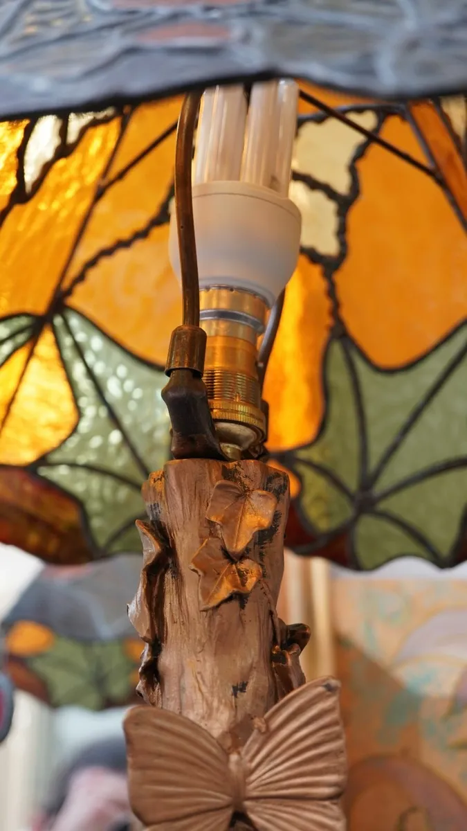 Stunning Handmade Art Nouveau Table Lamp - Image 2