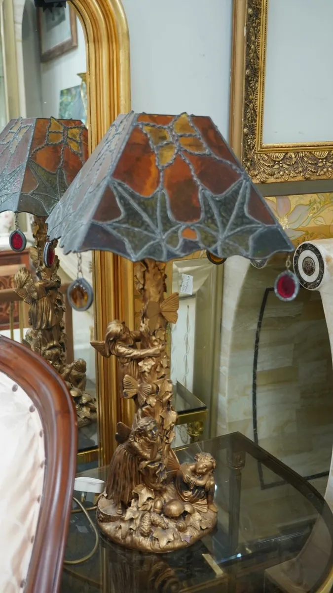 Stunning Handmade Art Nouveau Table Lamp - Image 1