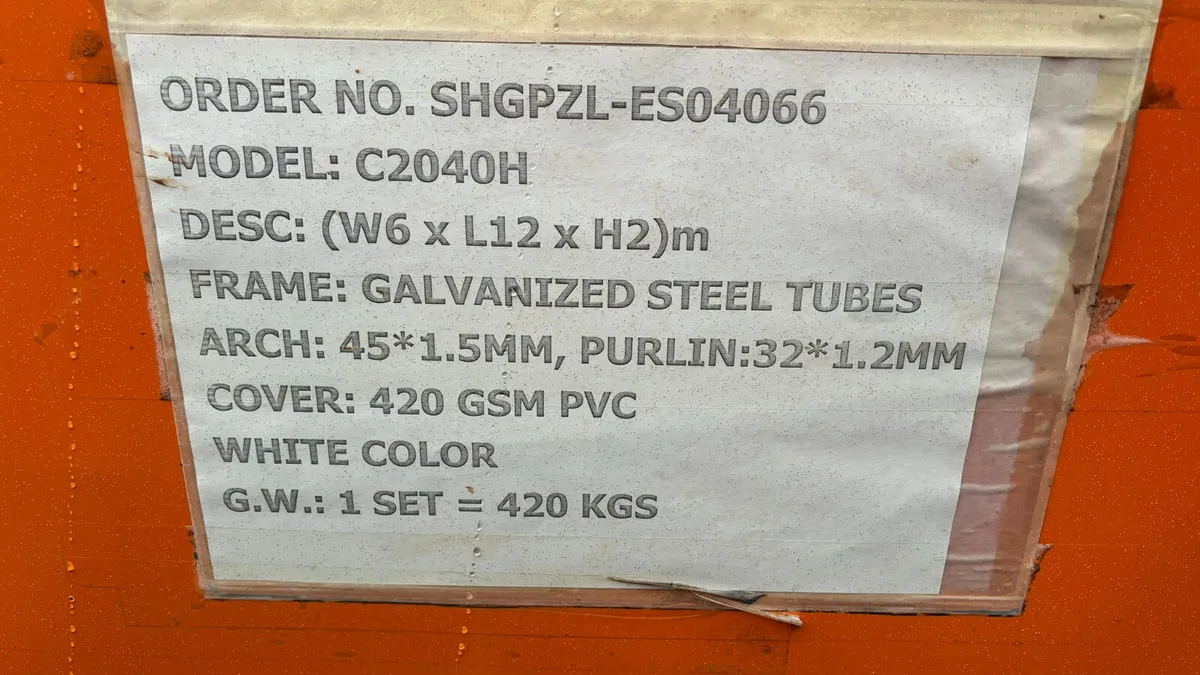 40ft Container Covers With Rear Panel - Image 3