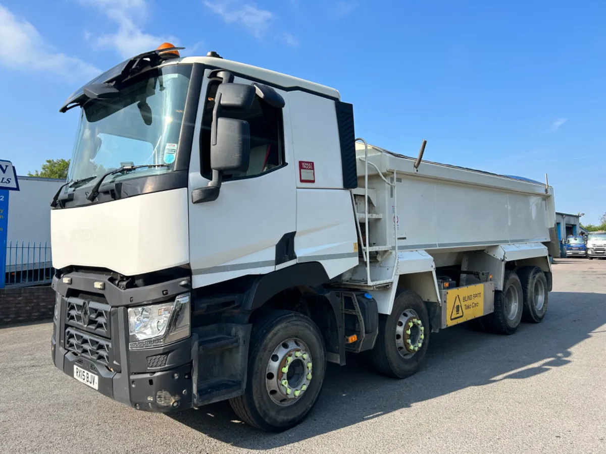 2015 Renault c380 8x4 aluminium tipper Irish reg - Image 1