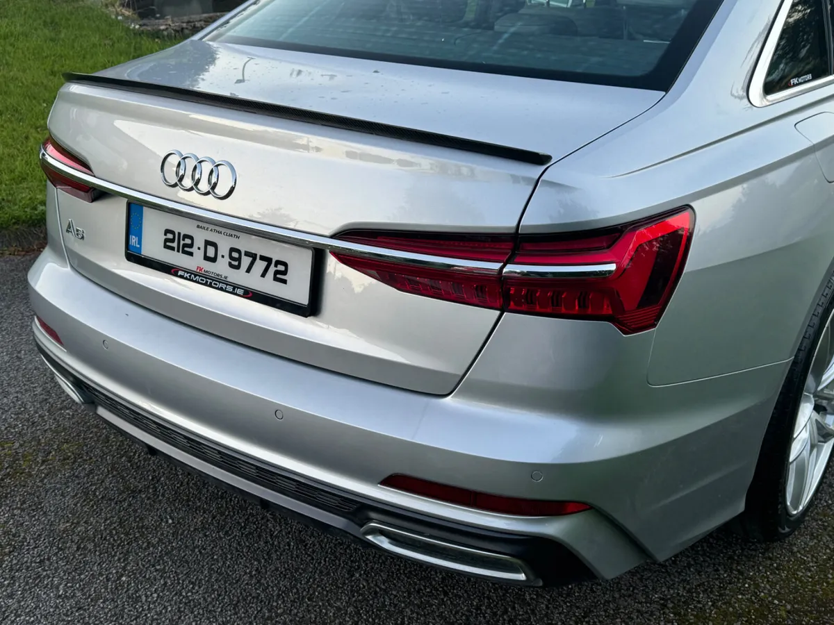 Audi a6 c8 boot lip spoiler carbon