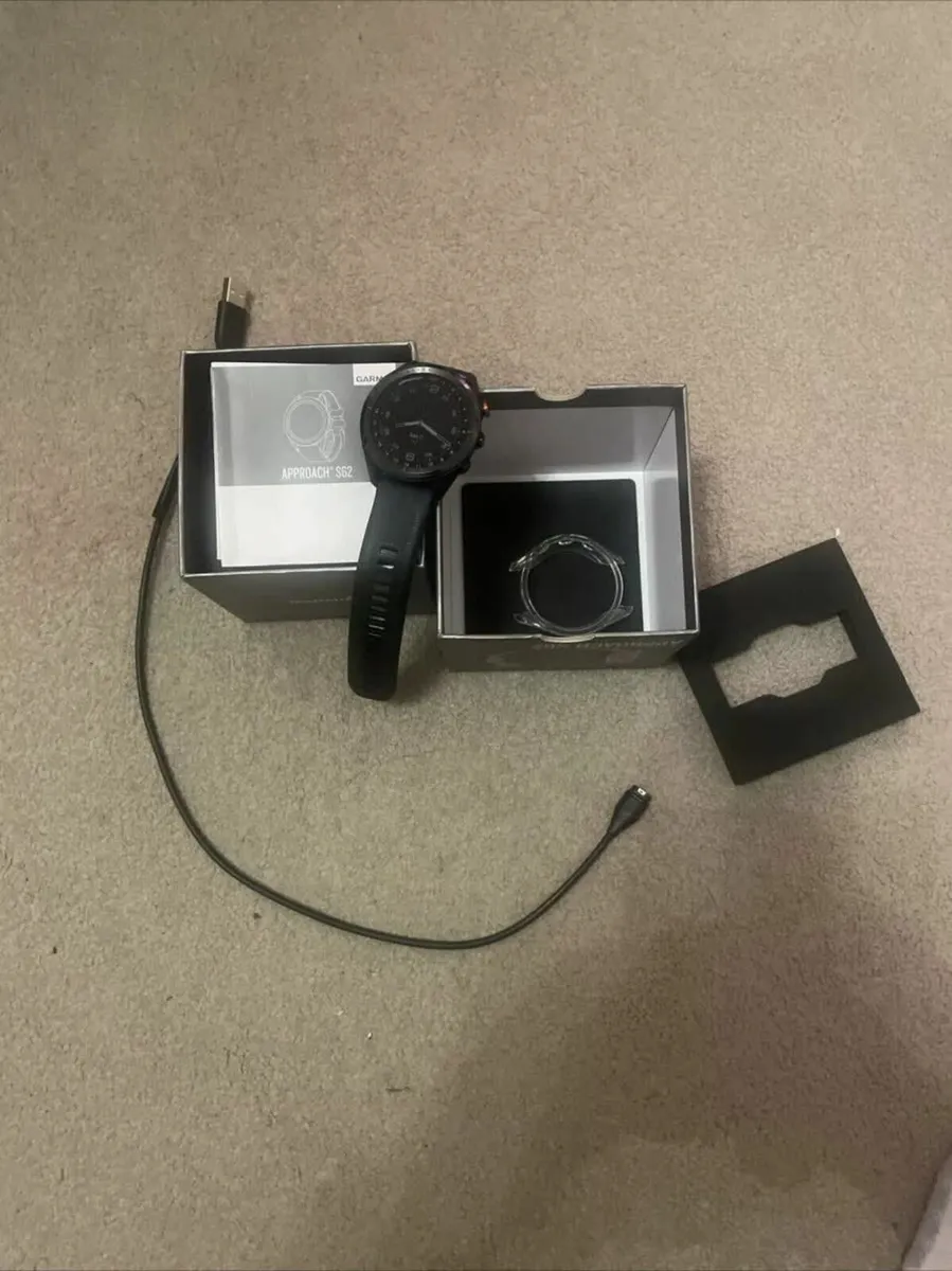 Garmin Approach S62 GPS Black Golf Watch for sale in Co. Mayo for €230