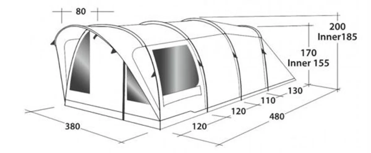 Outwell Lawndale 6 Tent - New - Image 3