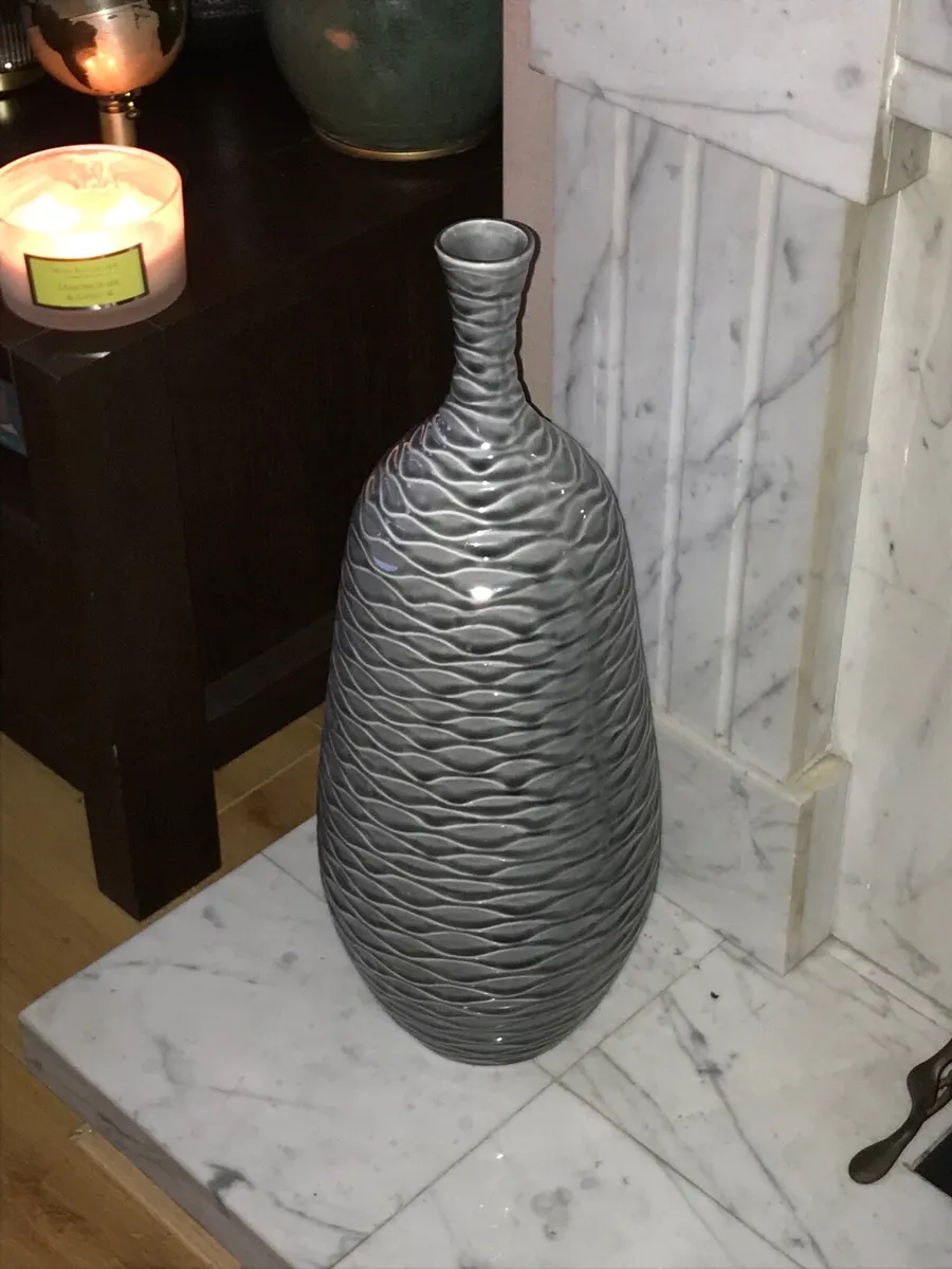 Handmade ceramic 22” vase by Kelly Hoppen - Image 1