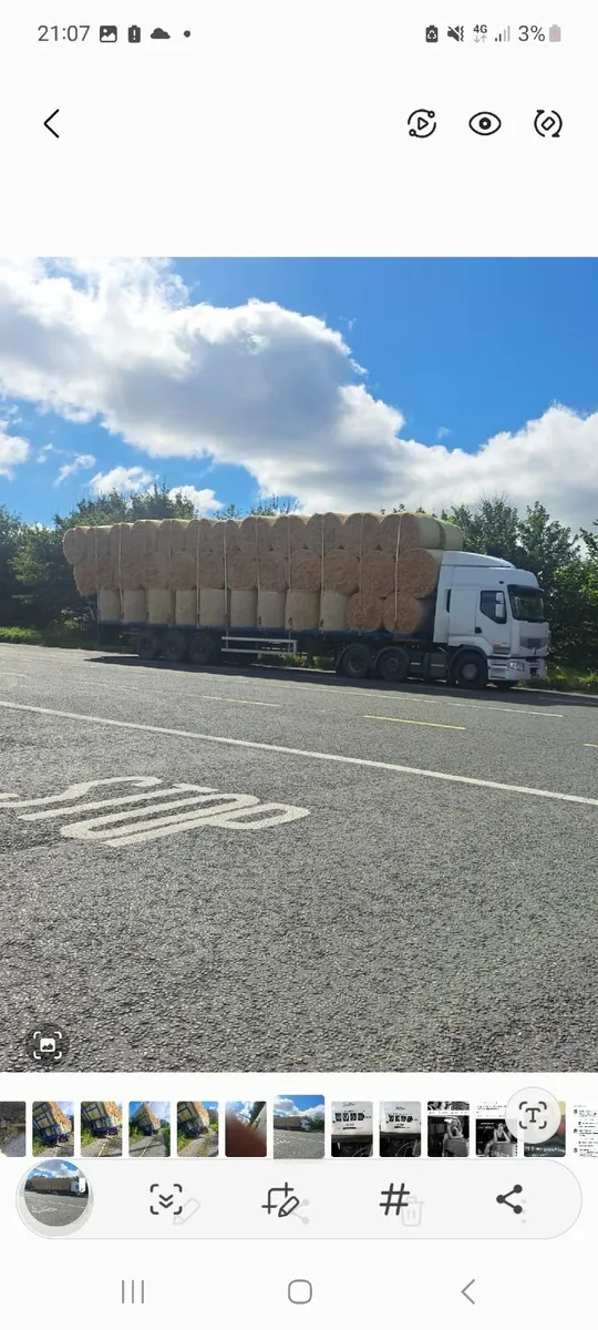 For sale round bales of barley straw loads ready g - Image 1