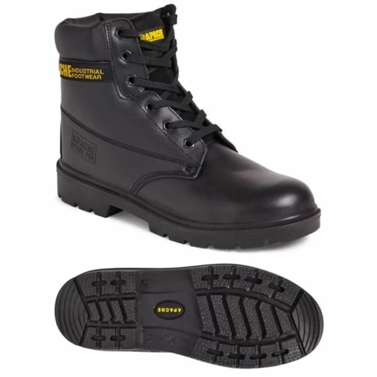 Apache Black 6 Eye Leather Safety Boot for sale in Co. Limerick for €43 on DoneDeal