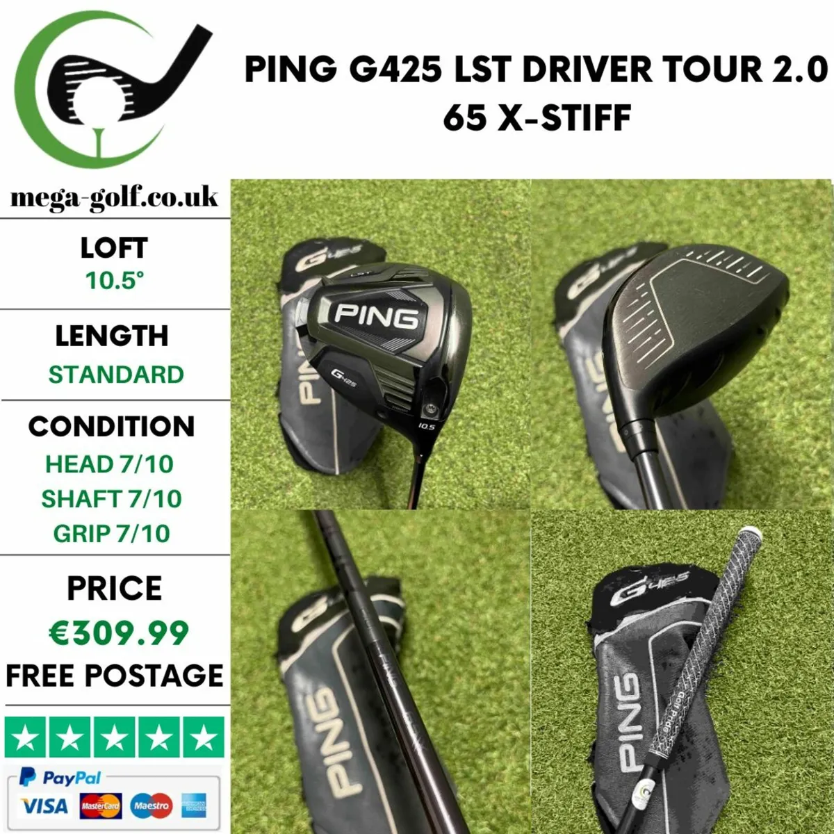 PING G430 LST 10.5° PING TOUR2.0 65/S PING G430 MAX Driver [TOUR 