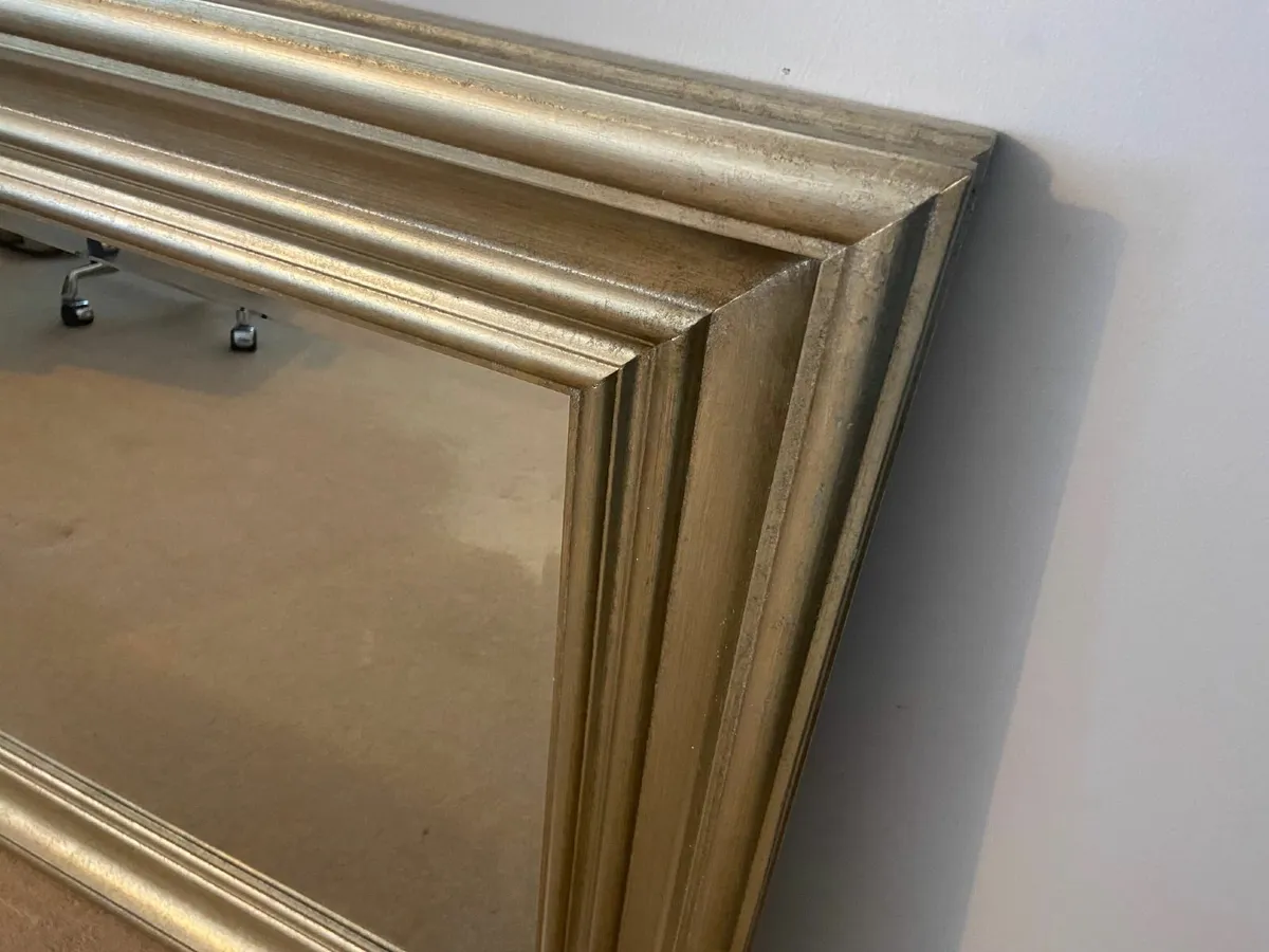 Living Room Silver Over-Mantle Mirror - Image 4
