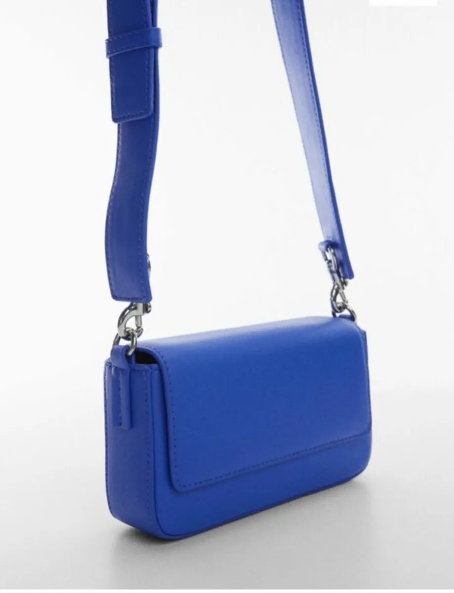 MANGO blue Handbag like new no tags - Image 1