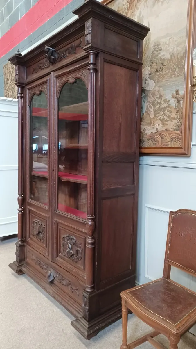 French antique solid oak wardrobe Henry II - Image 3